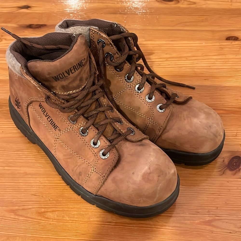 Wolverine Work Boots Size 7.5 D - image 1